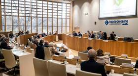 s élus des deux Départements dans l'hémicycle des Hauts-de-Seine.